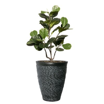 Vintage Home Artificial 37" High Artificial Faux Fig Tree With Fiberstone Planter For Home Decor - Image 0