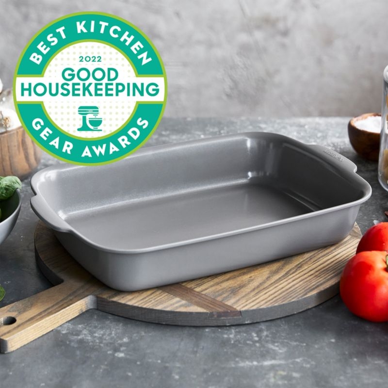 GreenPan Elite Ovenware Dark Grey Rectangular Baker Pan - Image 1