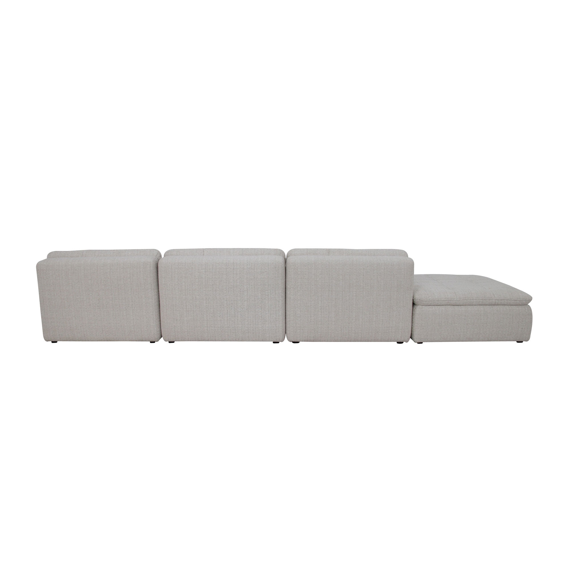 Lino Lounge Modular Sectional Textured Oat - Image 3