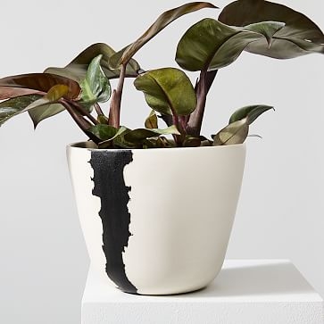 Crater Planter, Large, White - Image 0