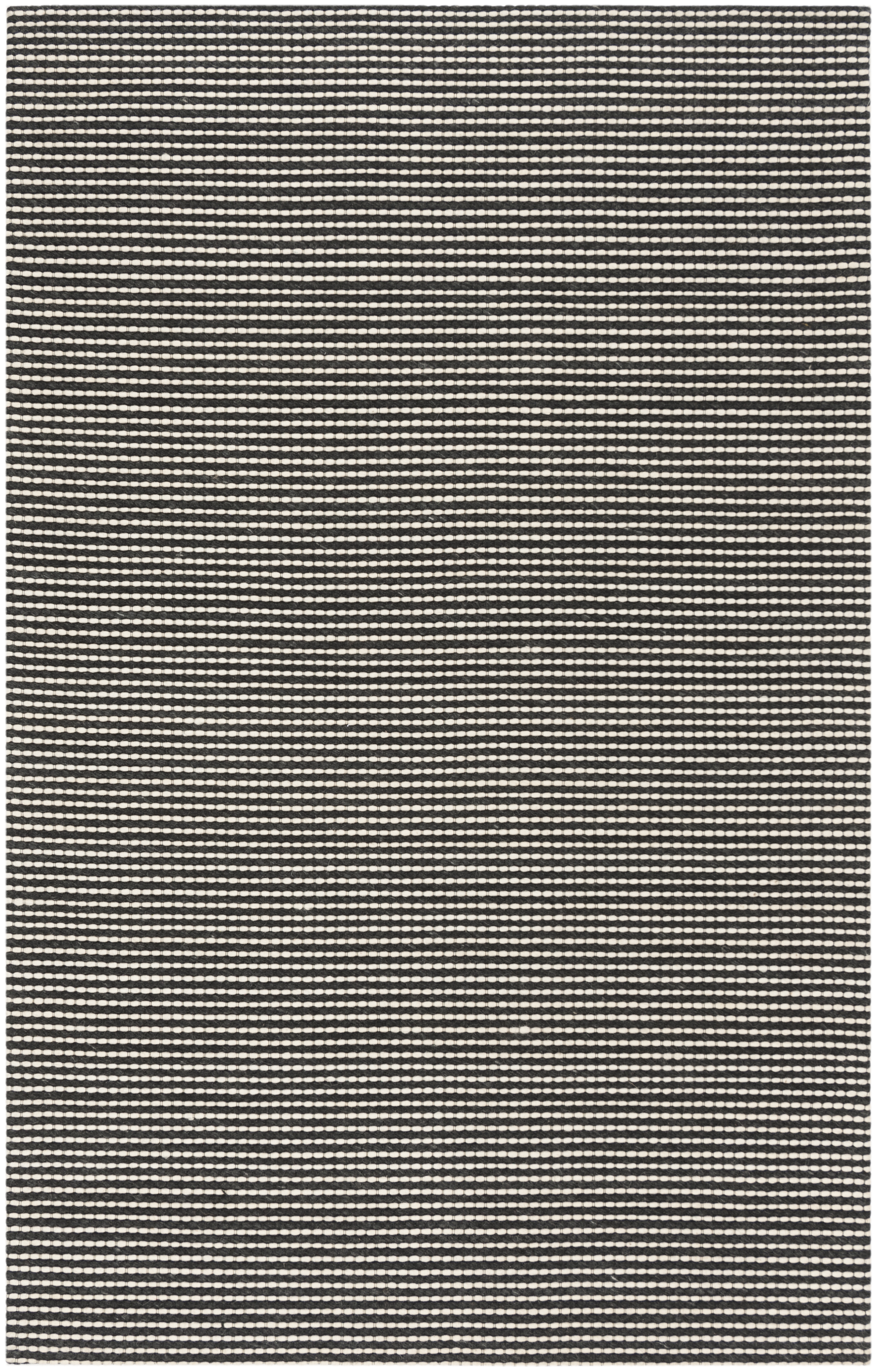 Arlo Home Hand Woven Area Rug, NAT801E, Ivory/Black,  5' X 8' - Image 0