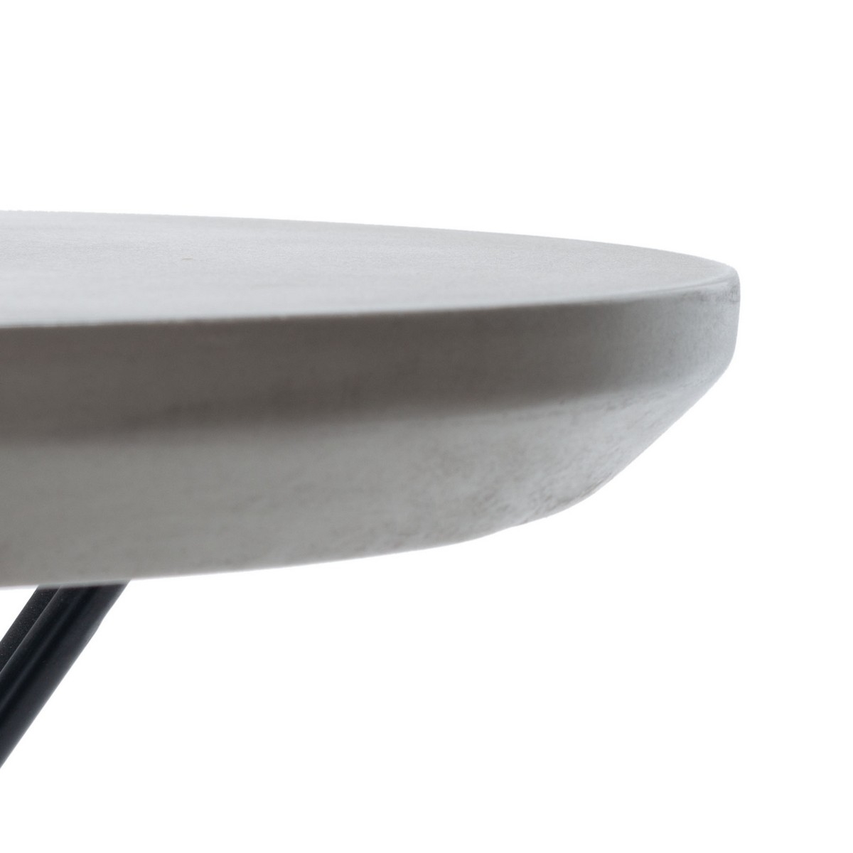 Darien Concrete Coffee Table - Dark Grey - Safavieh - Image 2