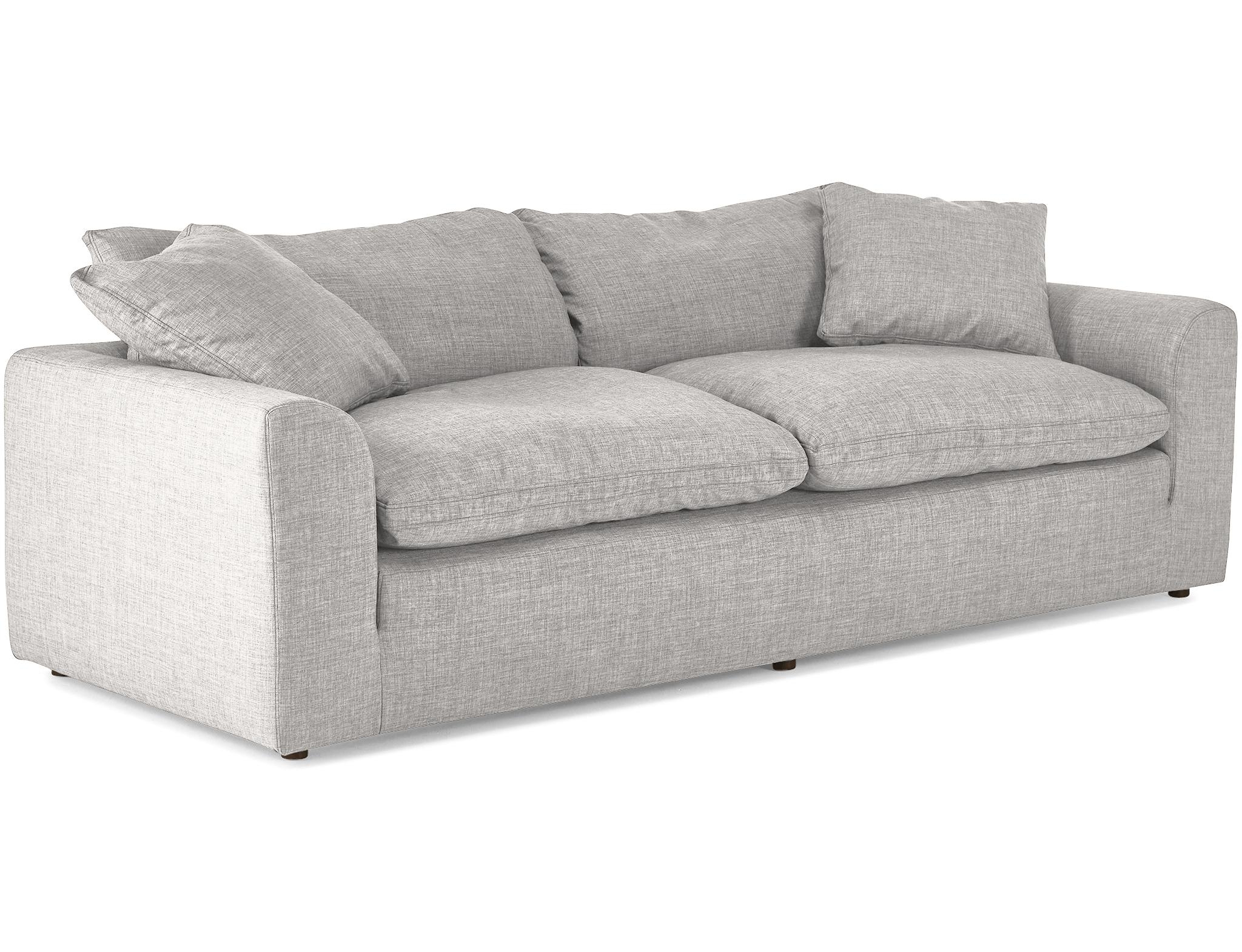 Gray Bryant Mid Century Modern Sofa - Sunbrella Premier Fog - Image 1