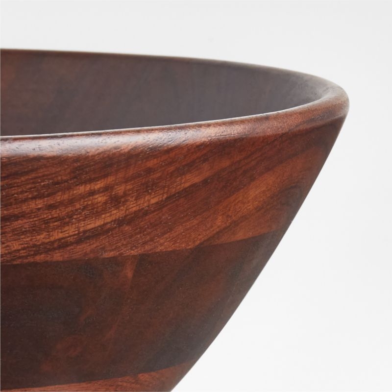 Carson Medium Dark Acacia Wood Bowl - Image 3