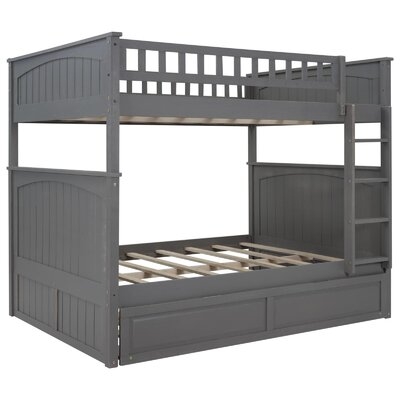 Fresin Full Over Full Bunk Bed With Twin Size Trundle - Image 0