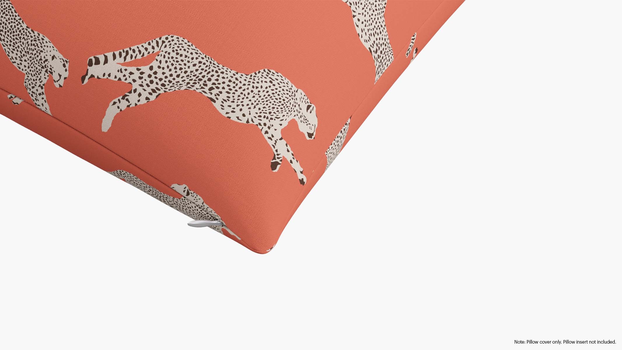 Throw Pillow Cover 26", Henna Cheetah, 26" x 26" - Image 1