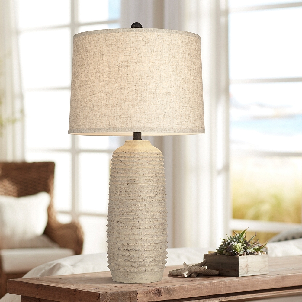 360 Lighting Mora 31" Rustic Coastal Tall Jar Table Lamp - Image 0