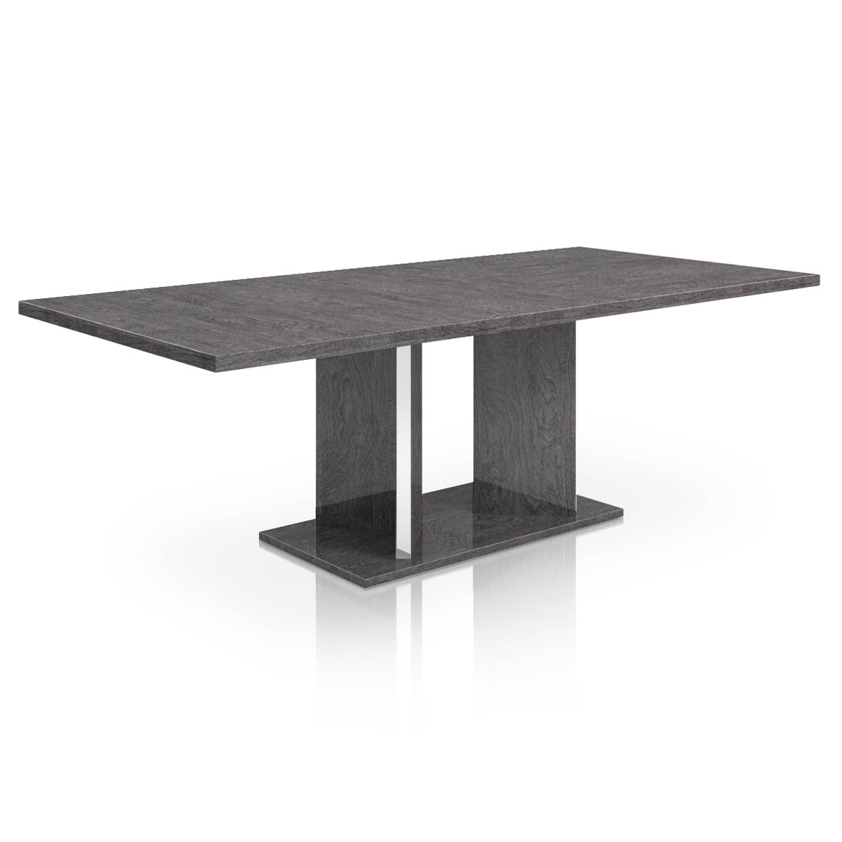 Noble Extension Dining Table, Gray - Image 1