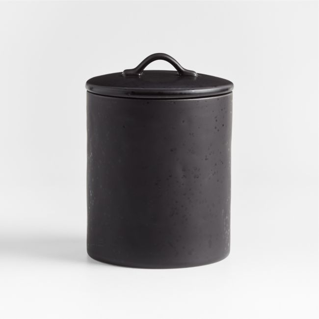 Marin Medium Matte Black Canister - Image 0