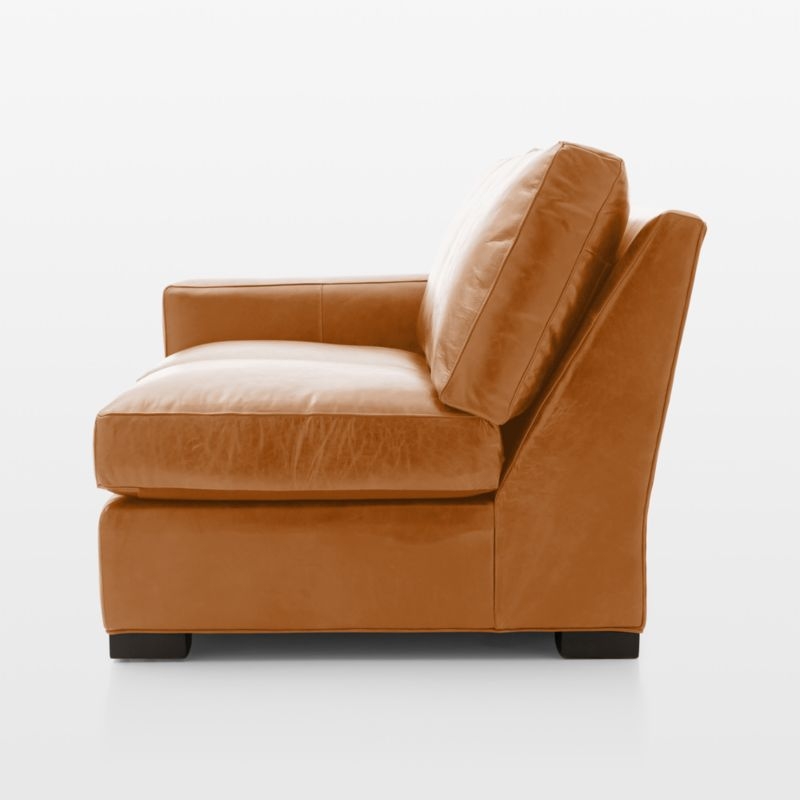 Axis Leather Left-Arm Loveseat Sectional Piece - Image 3