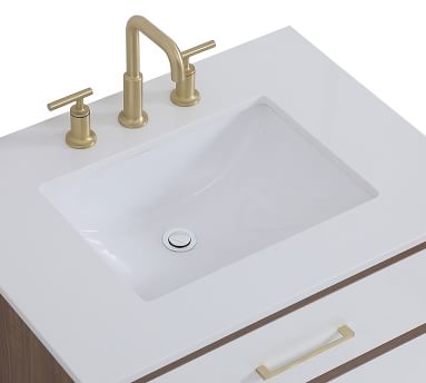 White Rhine Single Sink Vanity, 30" - Image 1