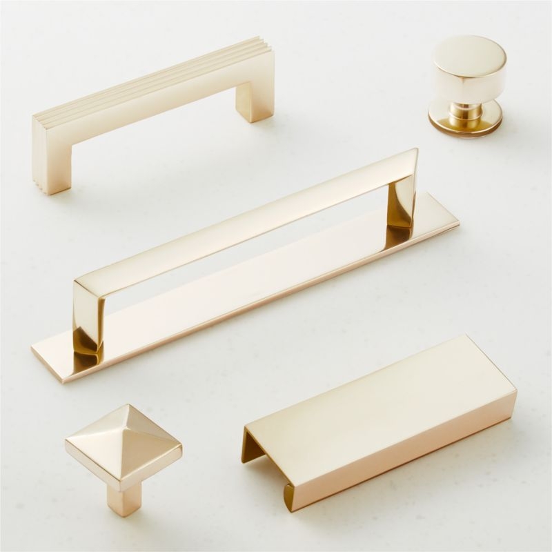 Cody Polished Brass Cabinet Pull - Image 3