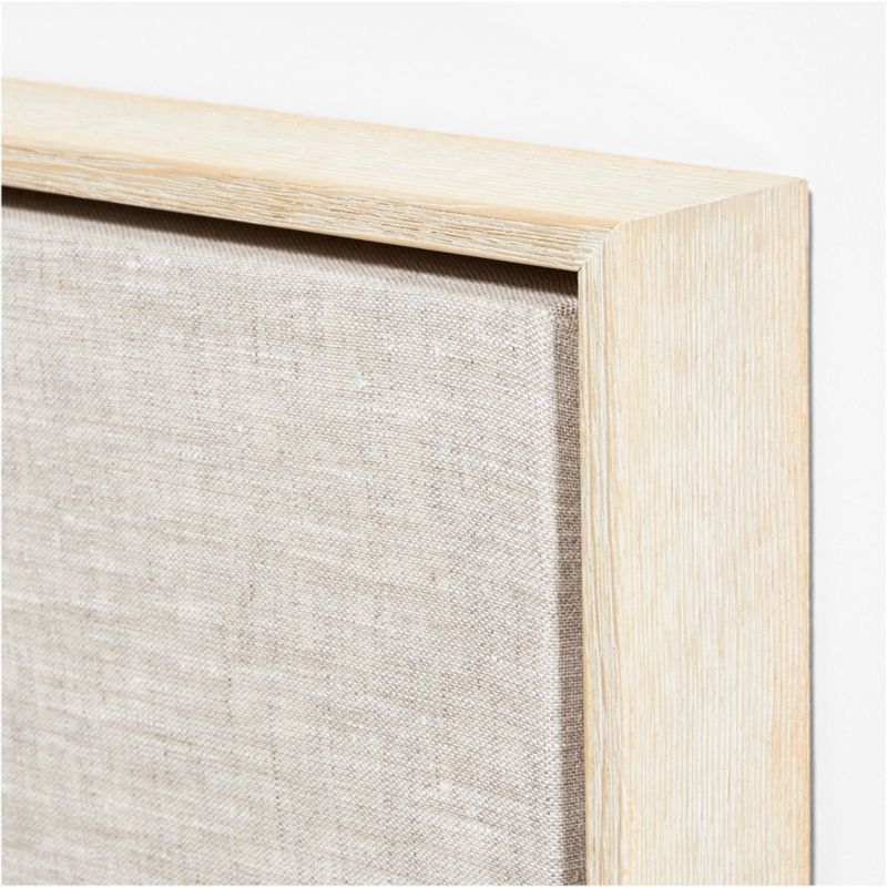 "Unparalleled" Framed Beige & White Abstract Hand-Painted Wall Art 61"x41" - Image 4