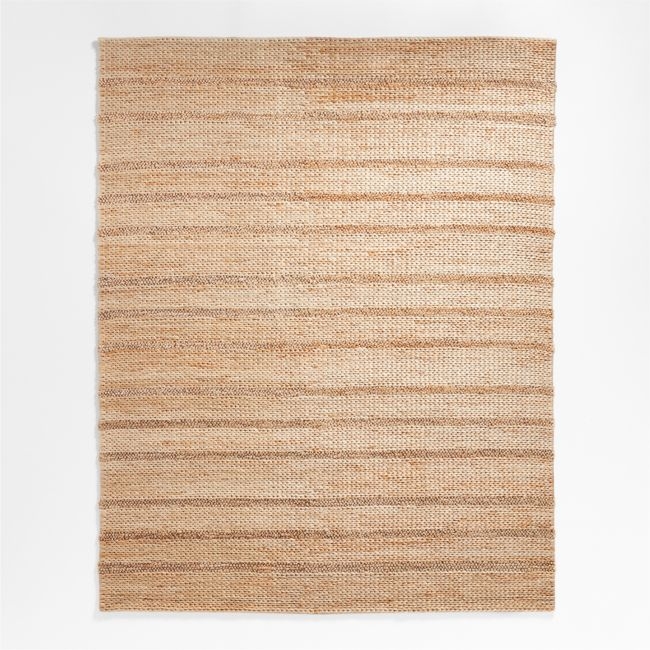 Asti Chunky Jute Natural Brown Area Rug 9'x12' - Image 0