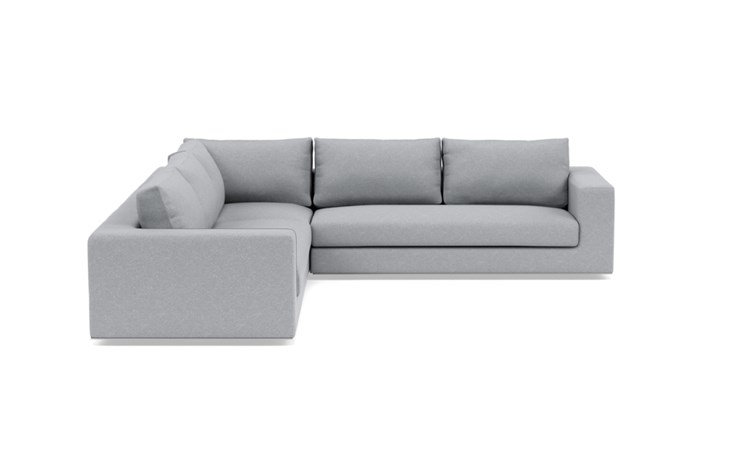 Walters Corner Sectional with Grey Gris Fabric and down alternative cushions - Image 2