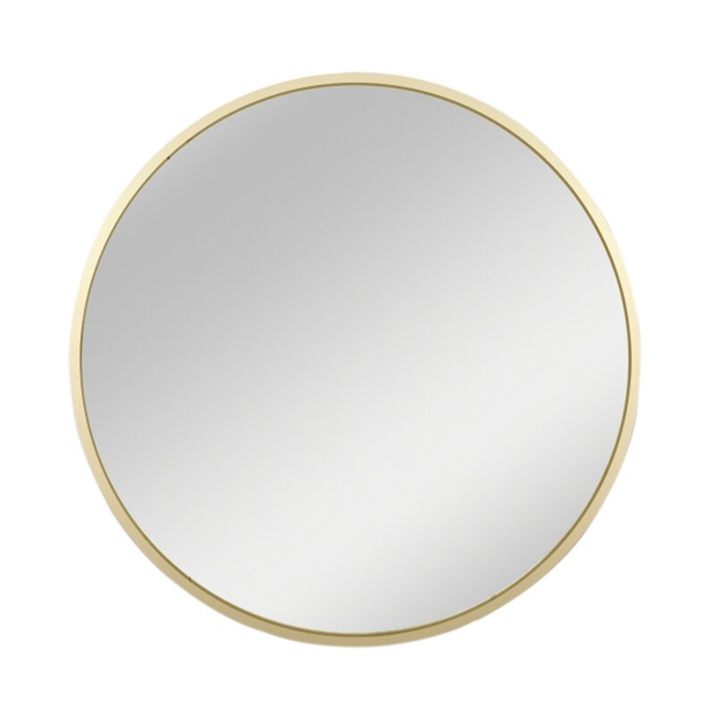New Milford Bathroom/Vanity Mirror, Gold, 28" - Image 0