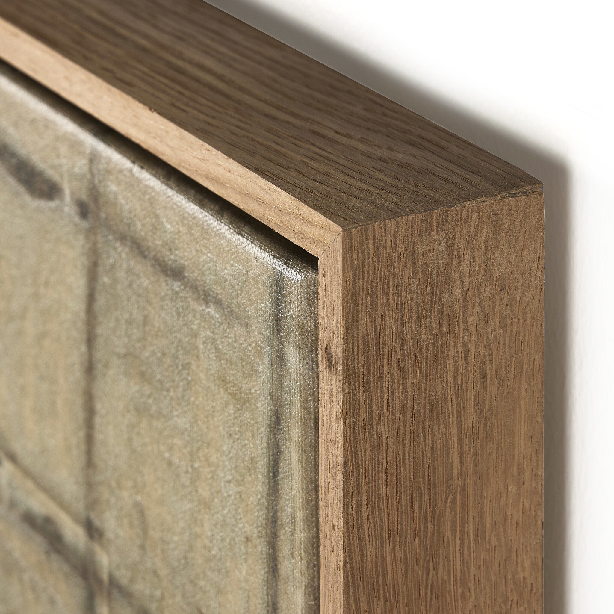 Seoul Triptych by Jade Dacay - Vertical Grain White Oak Floater - Image 5