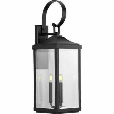 Crawley 3 - Bulb 30.62" H Beveled Glass Outdoor Wall Lantern - Image 0