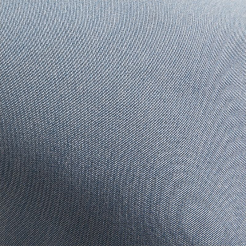 Sunbrella ® 20"x13" Haze Blue Outdoor Lumbar Throw Pillow - Image 2