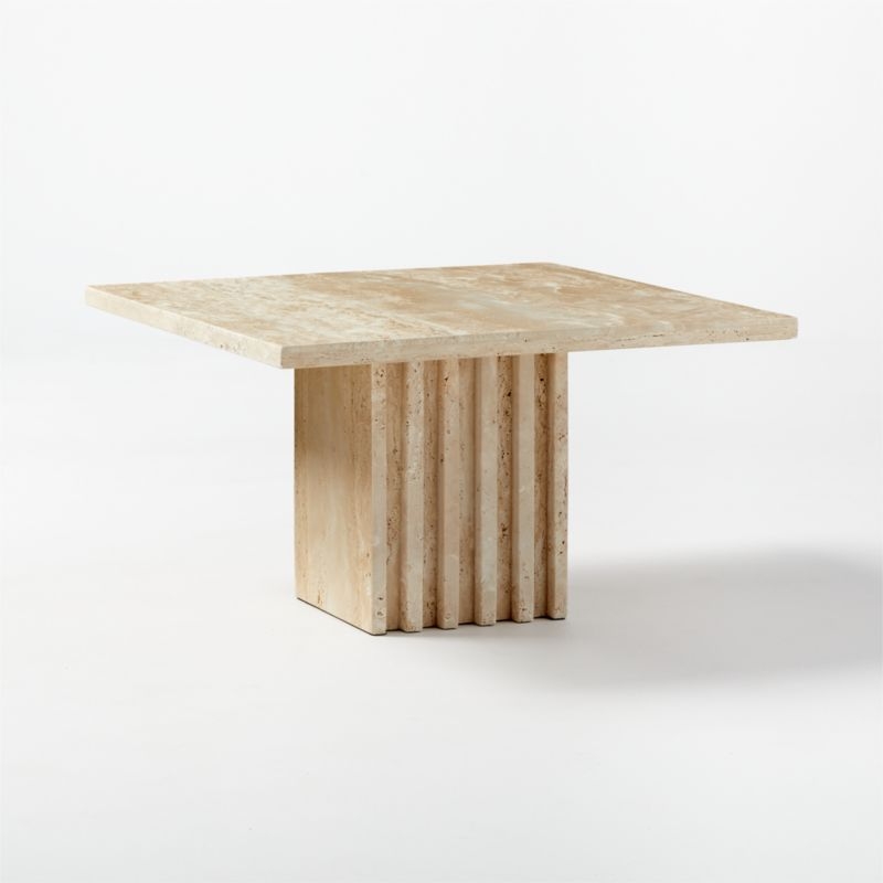 Carve Travertine Small Cocktail Table - Image 5