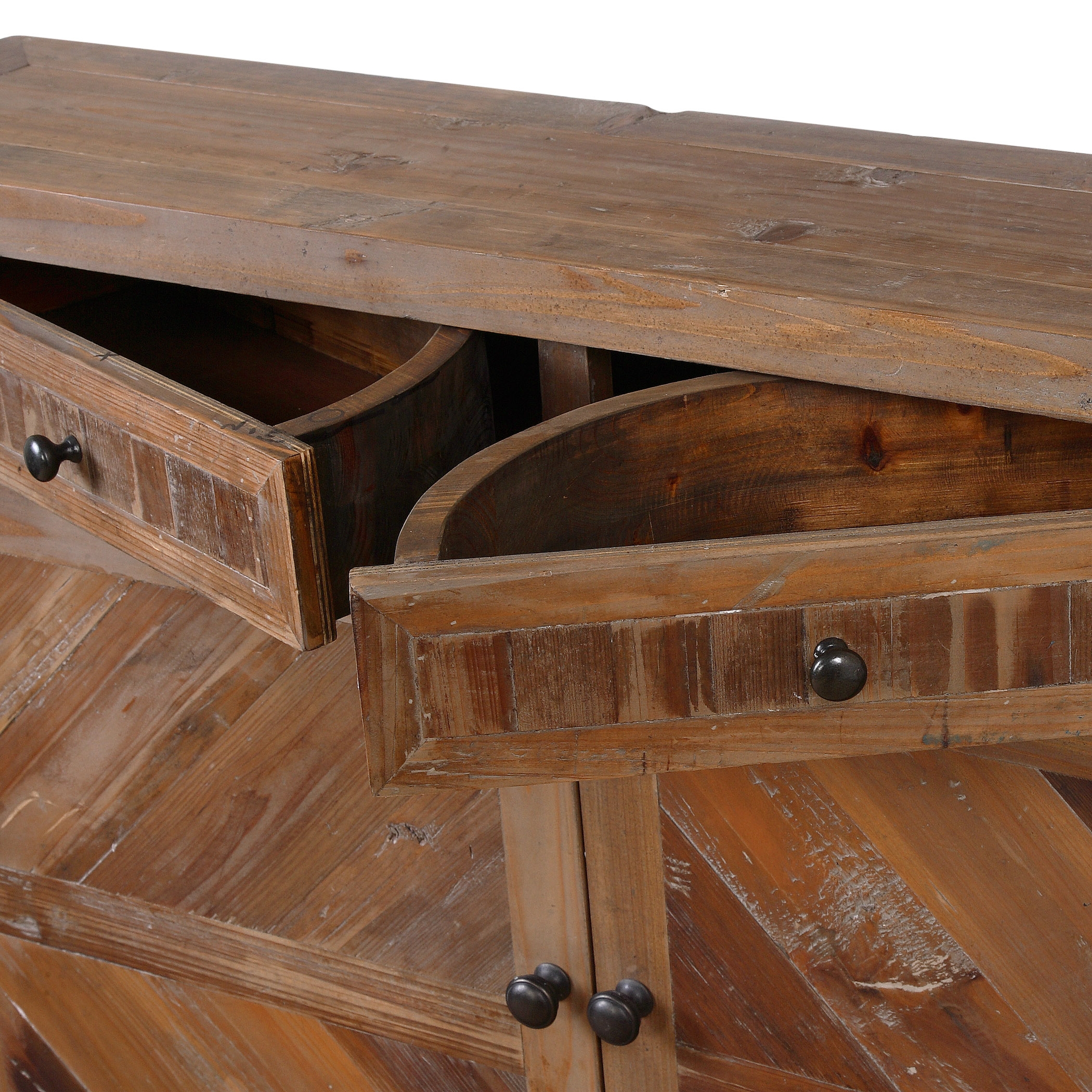 Hesperos Reclaimed Wood Console Cabinet - Image 1