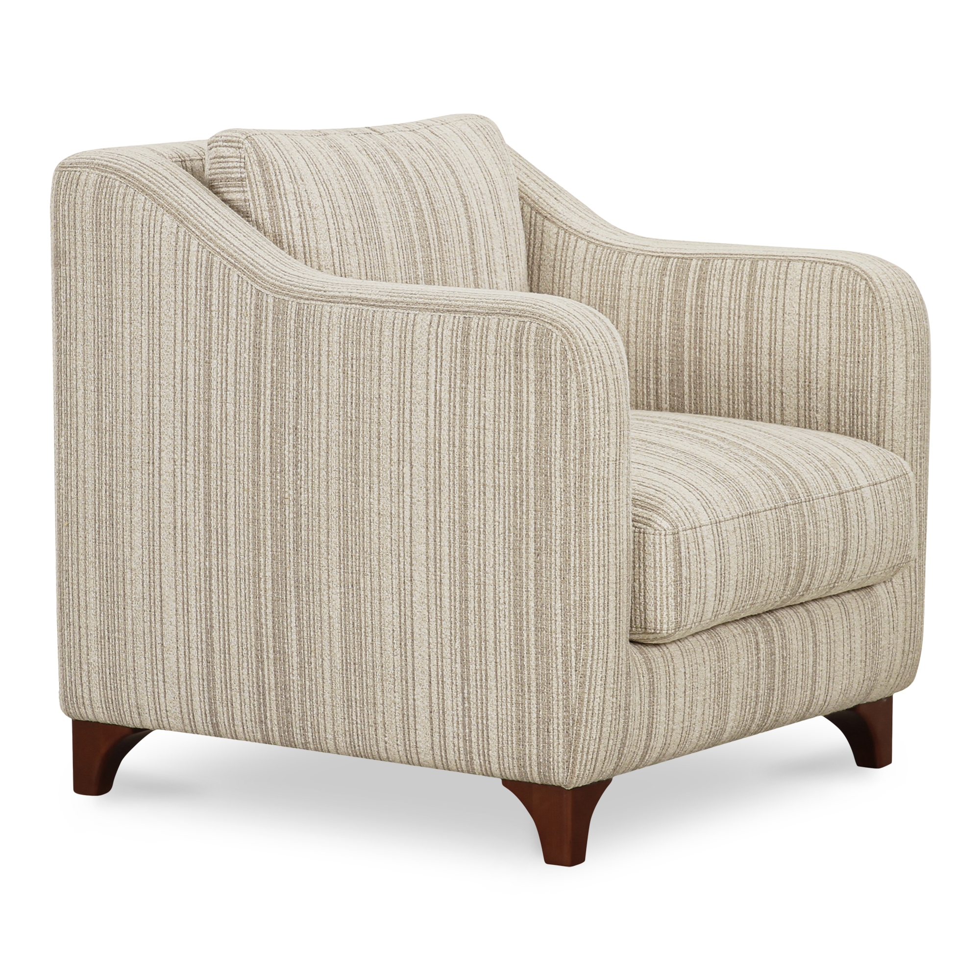 Hewitt Accent Chair Beige Stripe - Image 1