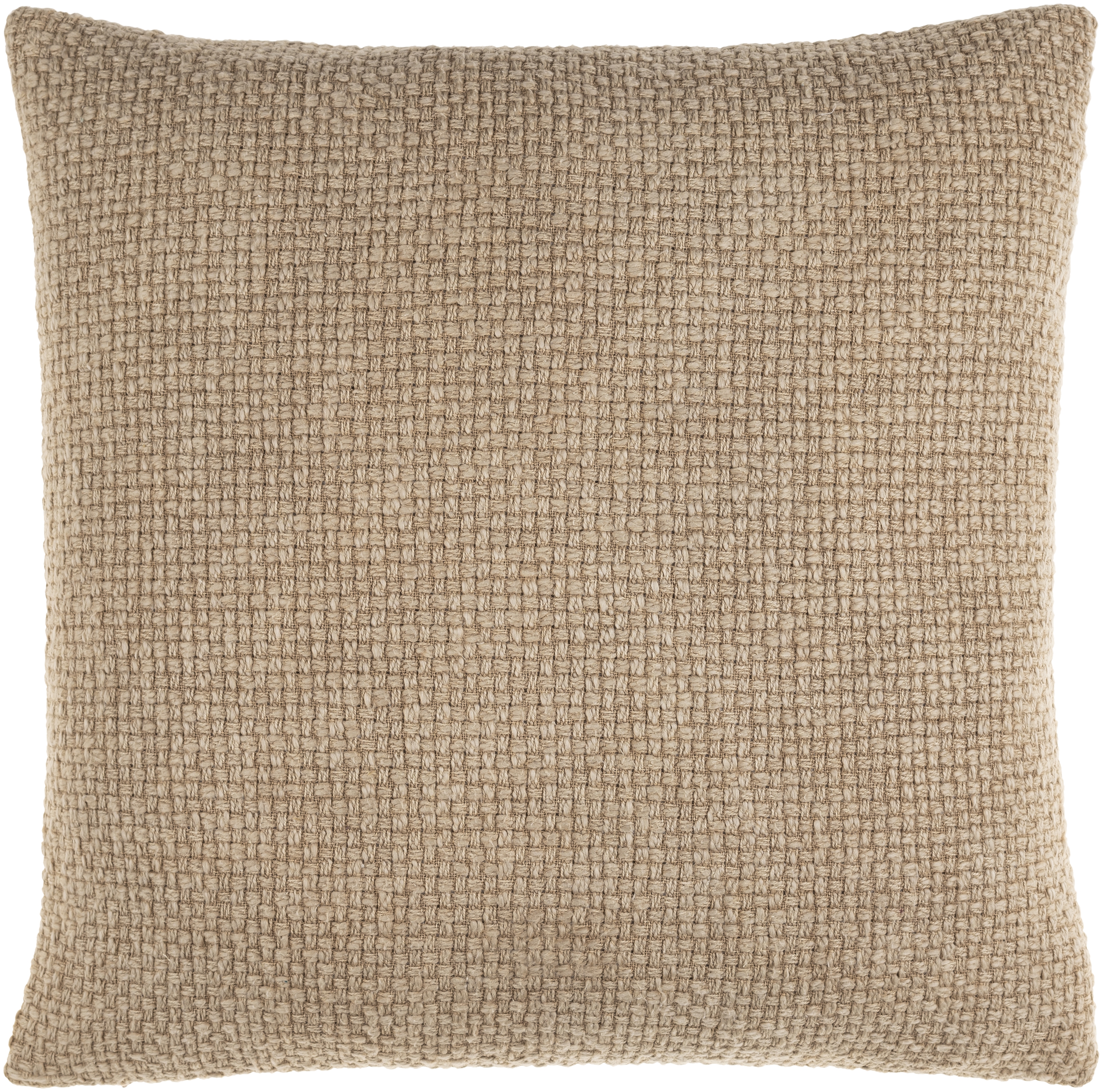 Washed Texture Pillow, 18" x 18", Wheat, Pillow Shell with, Polyester Insert - Image 0