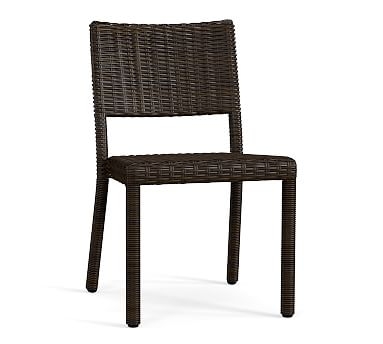 Torrey All-Weather Wicker Stackable Dining Chair, Espresso - Image 0