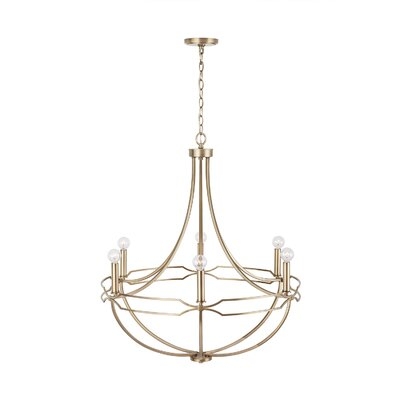 Katia 6 - Light Candle Style Empire Chandelier - Image 0