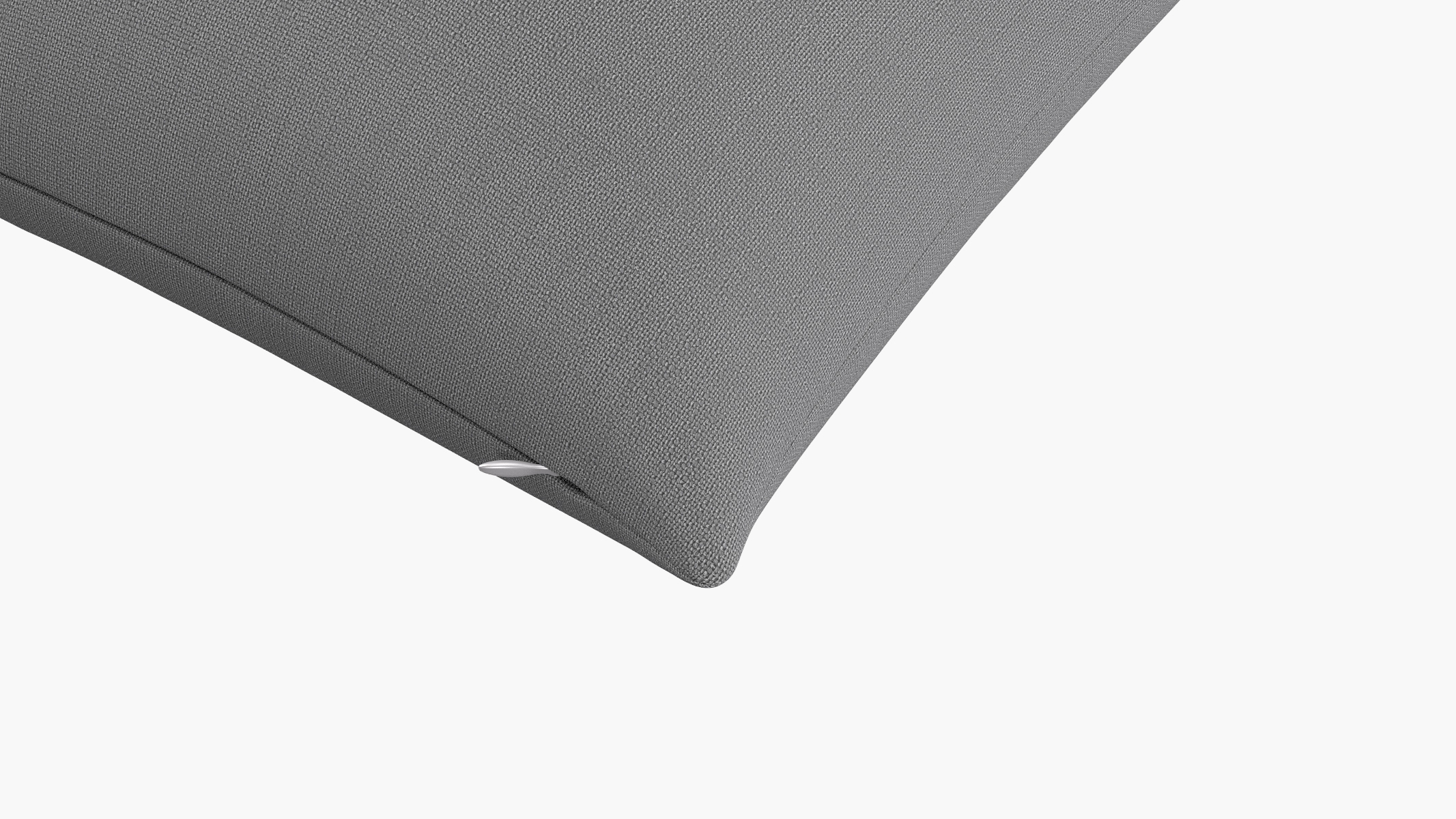Throw Pillow 20", Grey Linen, 20" x 20" - Image 1