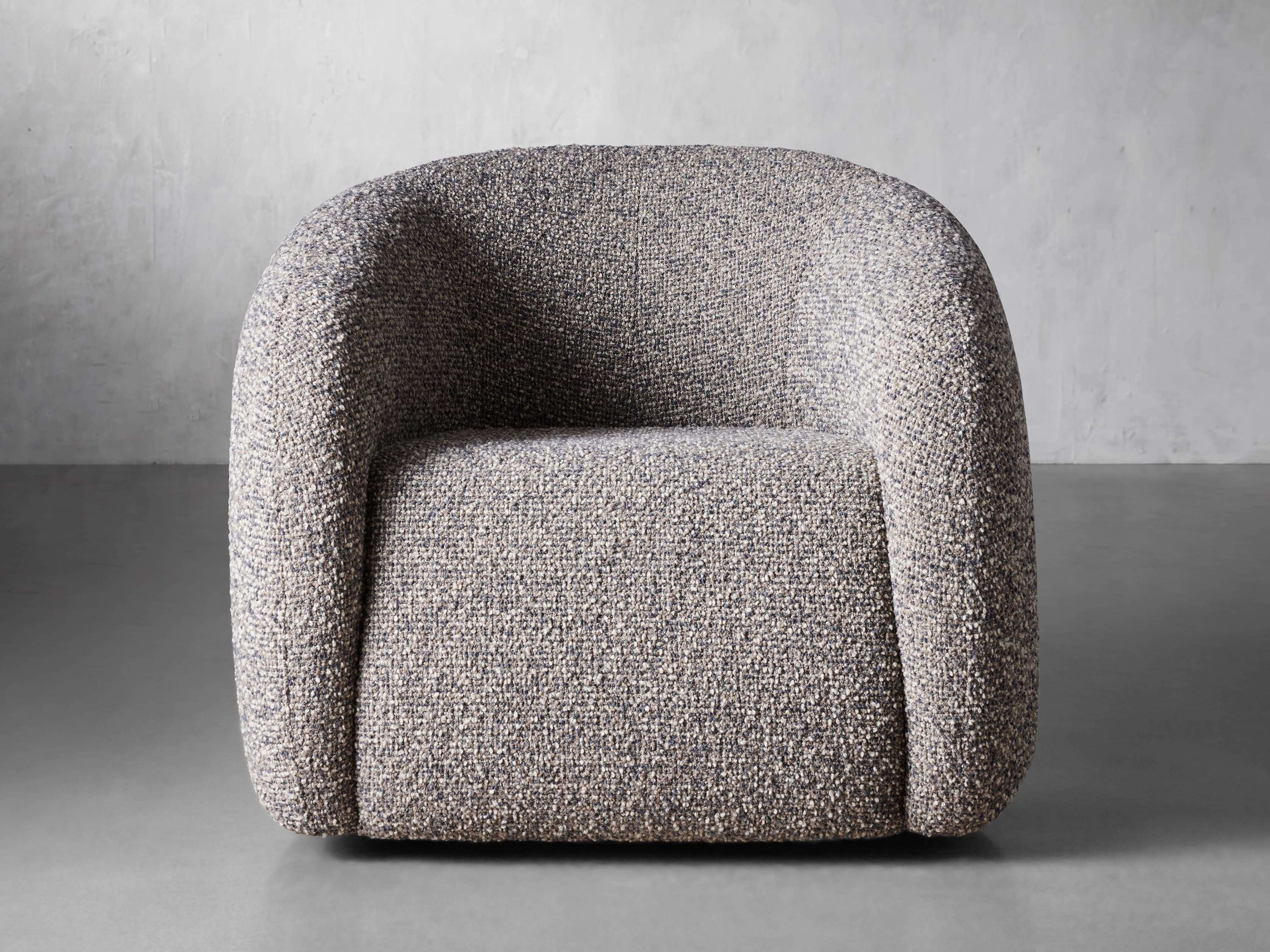 Fresno Swivel Chair in Upholstered Sarsina Earth - Image 0