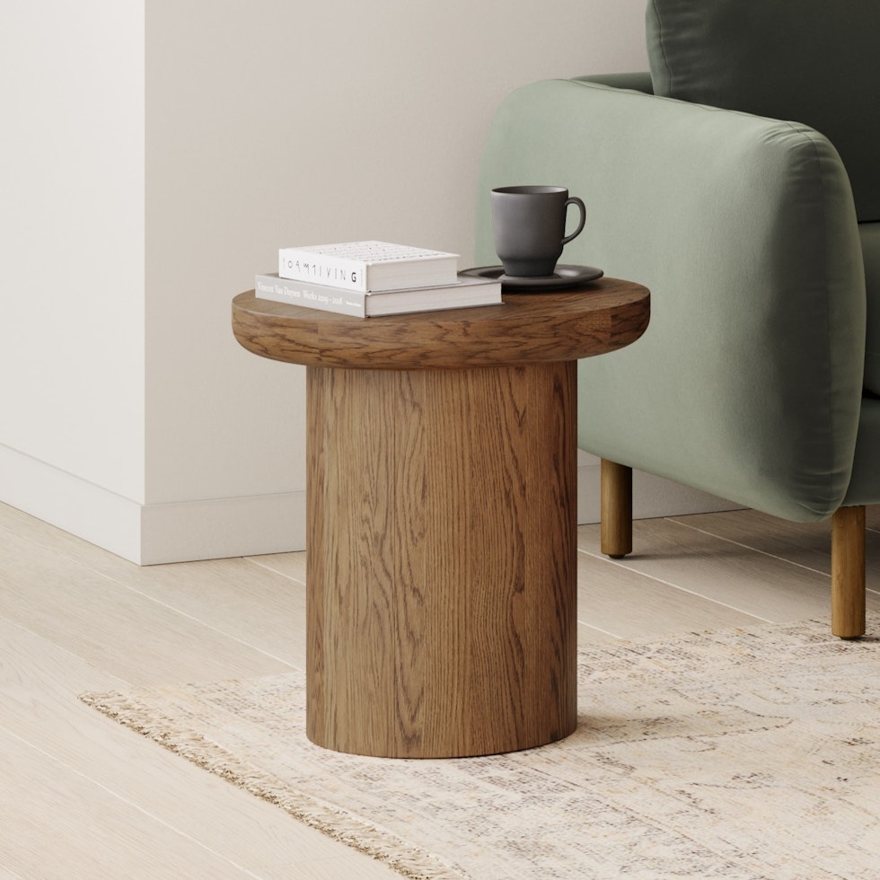 Baarlo Side Table - Smoked Oak - Image 0
