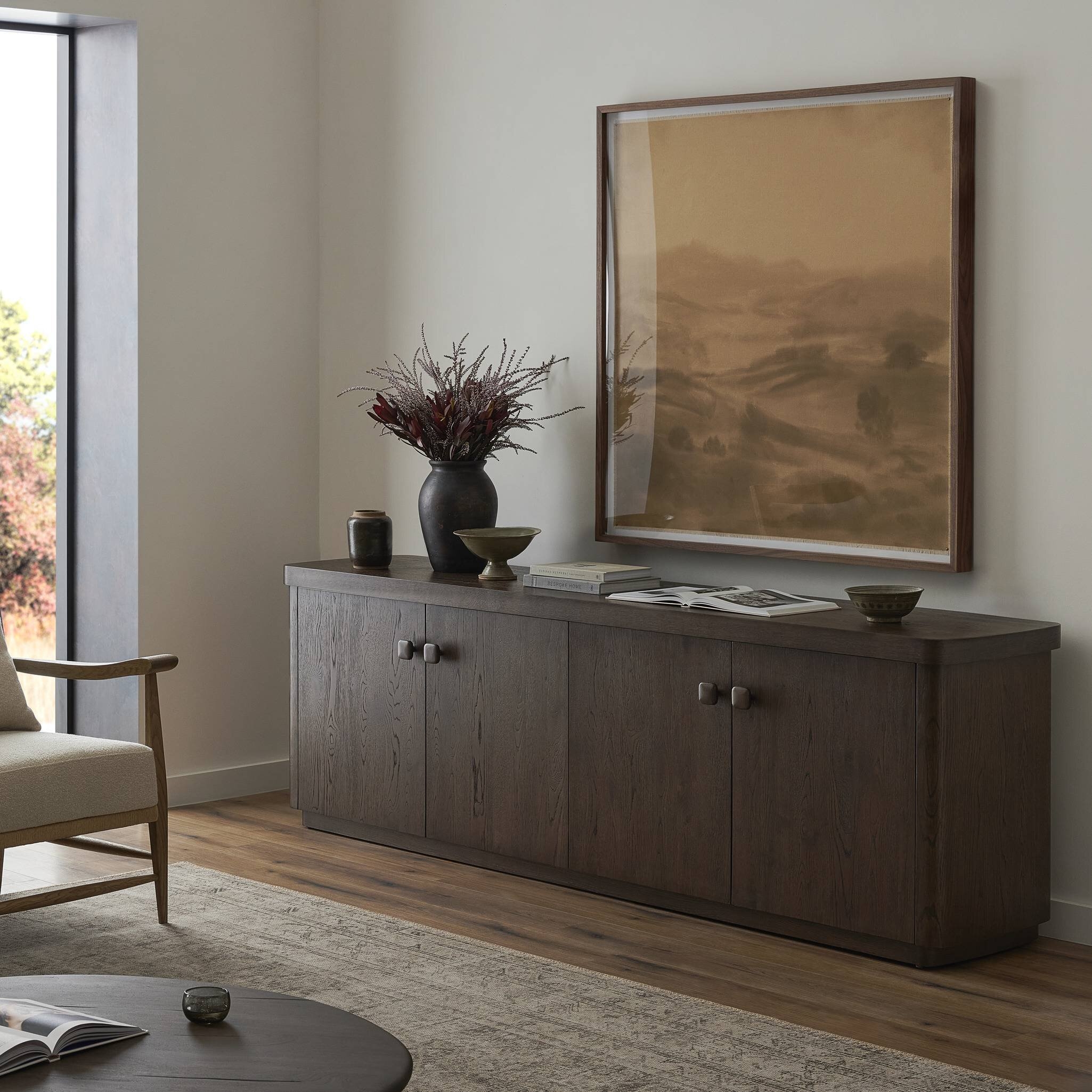 Valen Sideboard - Rustic Brown Oak Veneer - Image 3