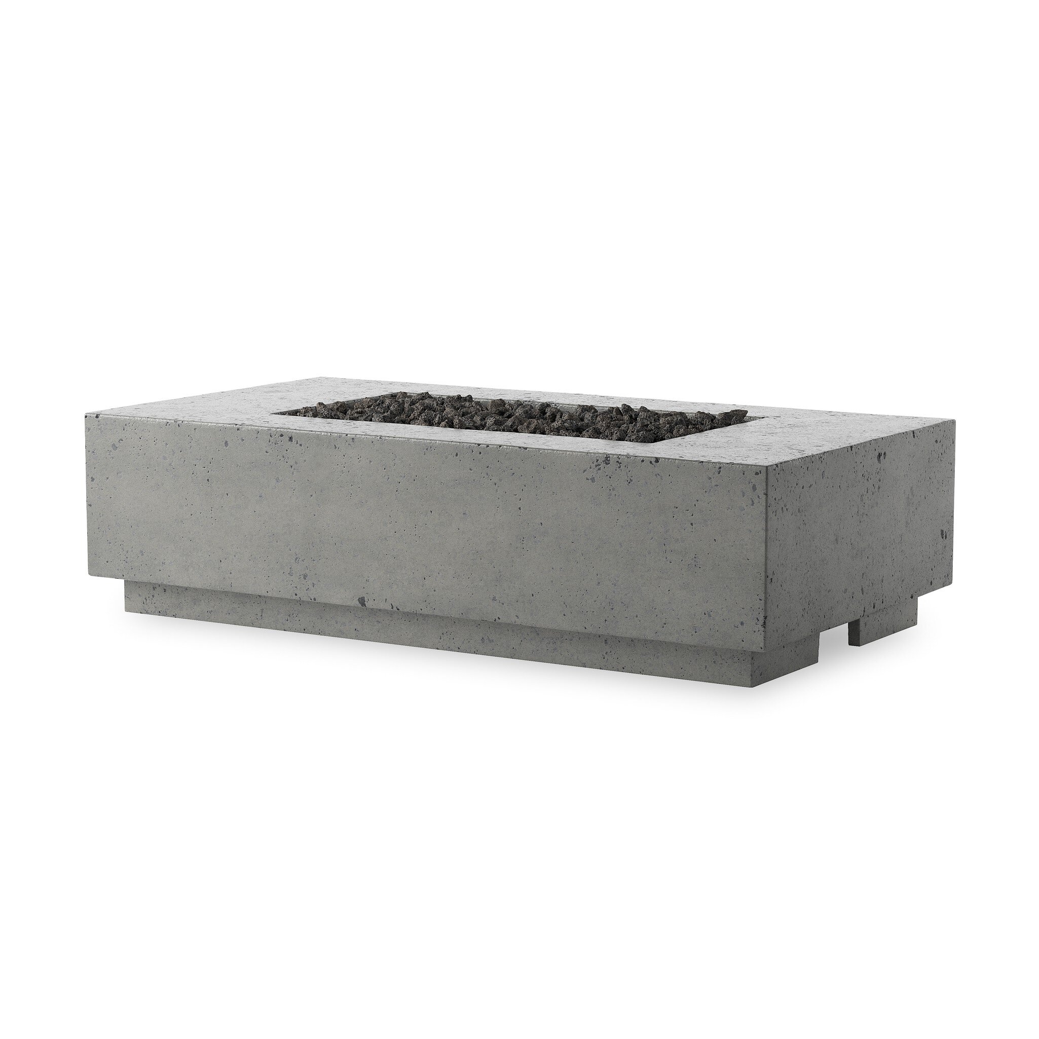 Kenton Outdoor Fire Table - Pewter Concrete - Image 0