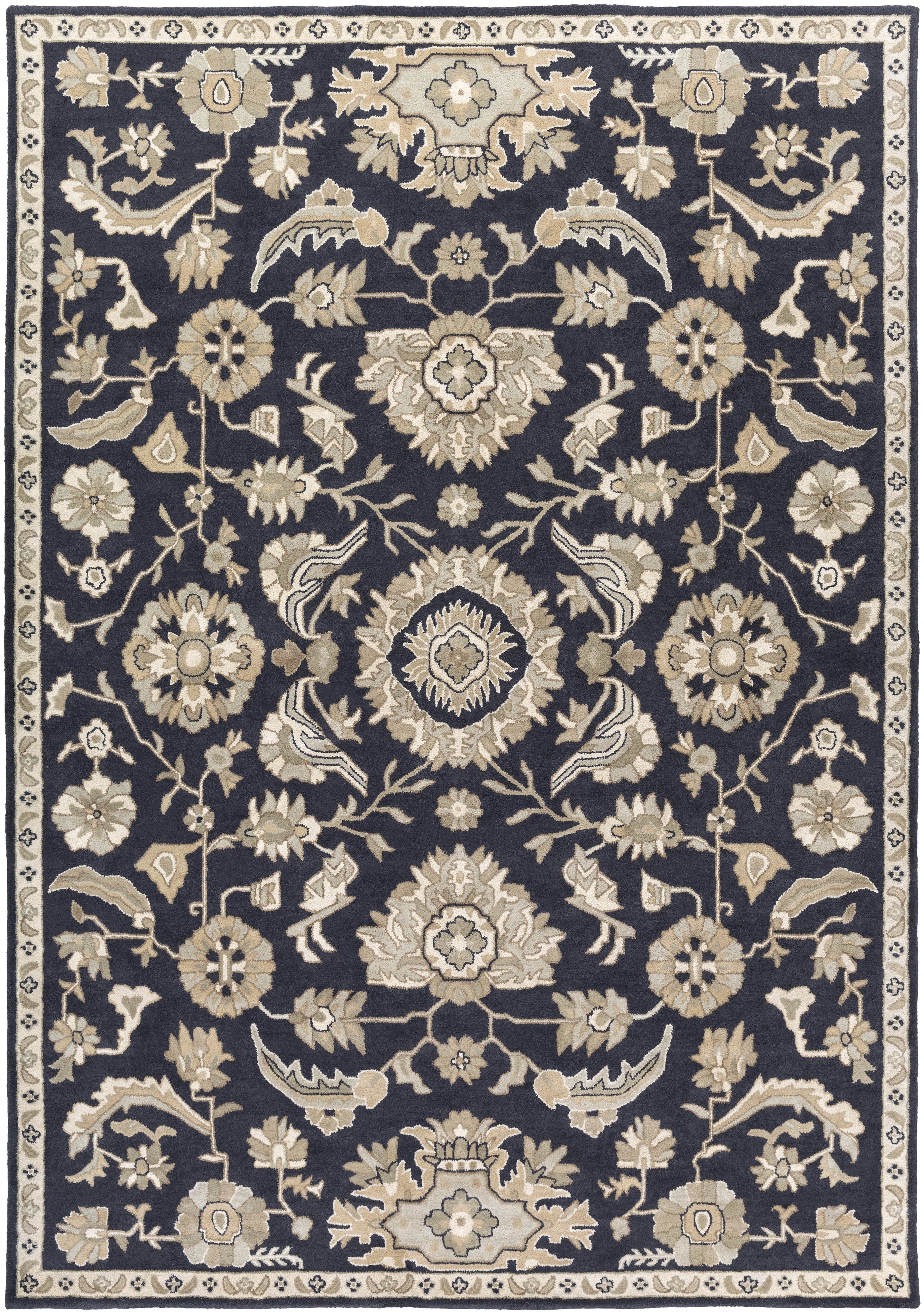 Caesar Beige Indoor 6' x 9' Handmade Rug - Image 0