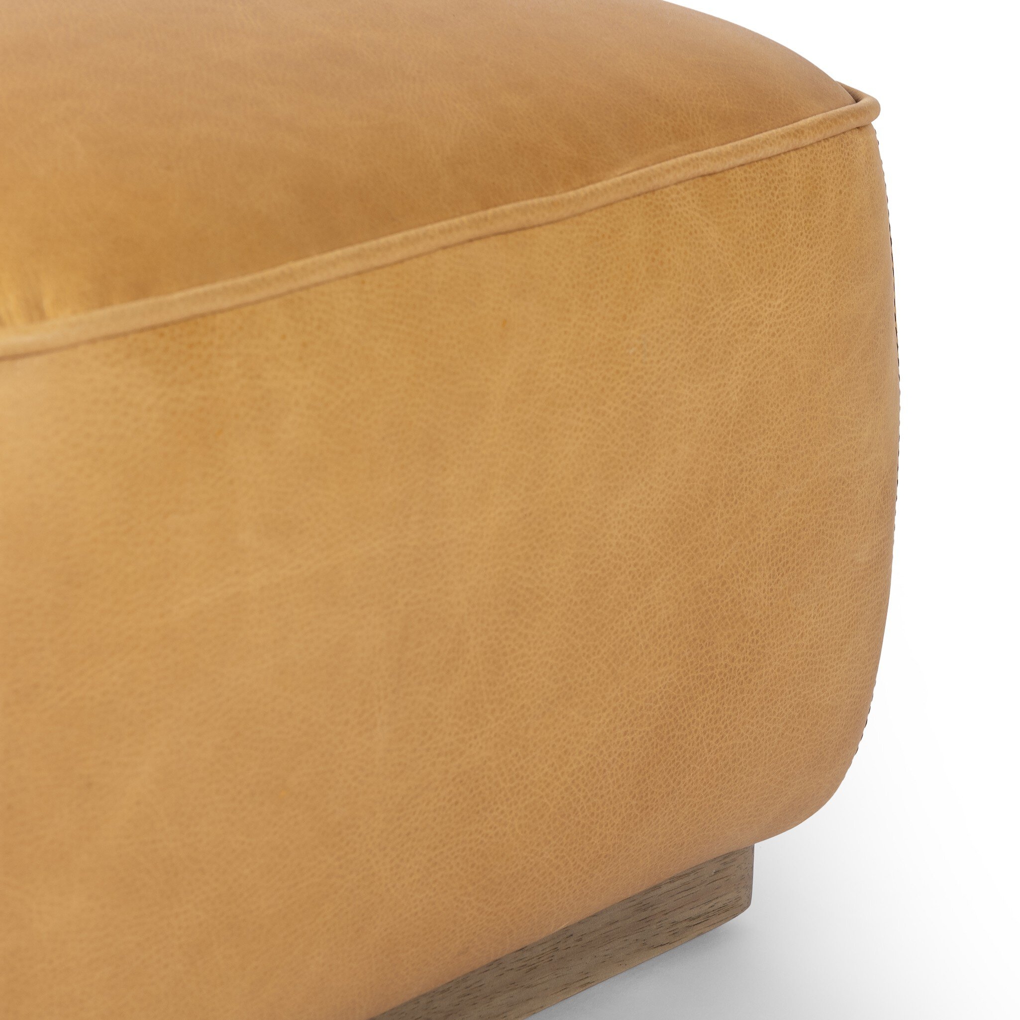 Sinclair Square Ottoman - Palermo Butterscotch - Image 1