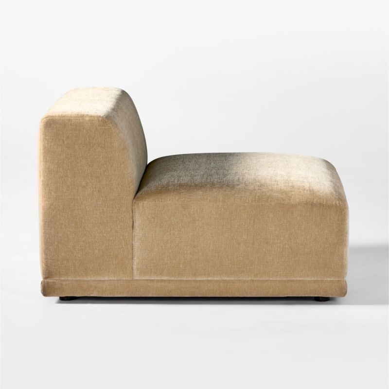 Faible Wheat Performance Velvet Deep Depth Armless Chair - Image 3