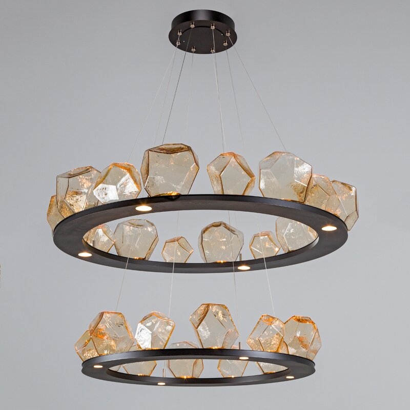 Hammerton Studio Gem 2 Tier Ring Chandelier - Image 0