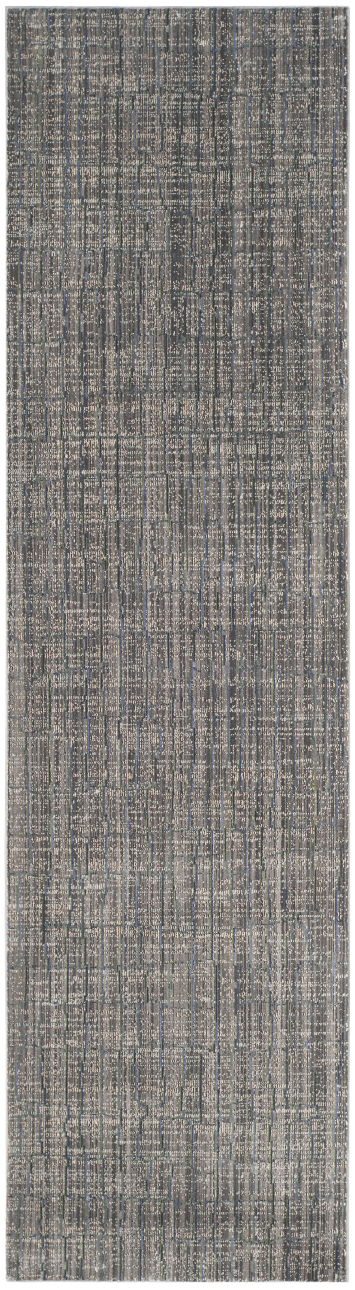 Arlo Home Woven Area Rug, VAL202C, Grey/Multi,  2' 3" X 8' - Image 0
