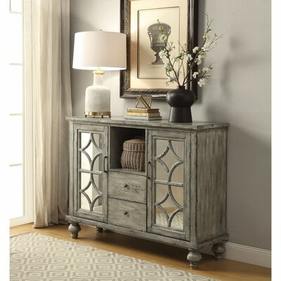 Brighouse 2 Door Mirrored Accent Cabinet - Image 0