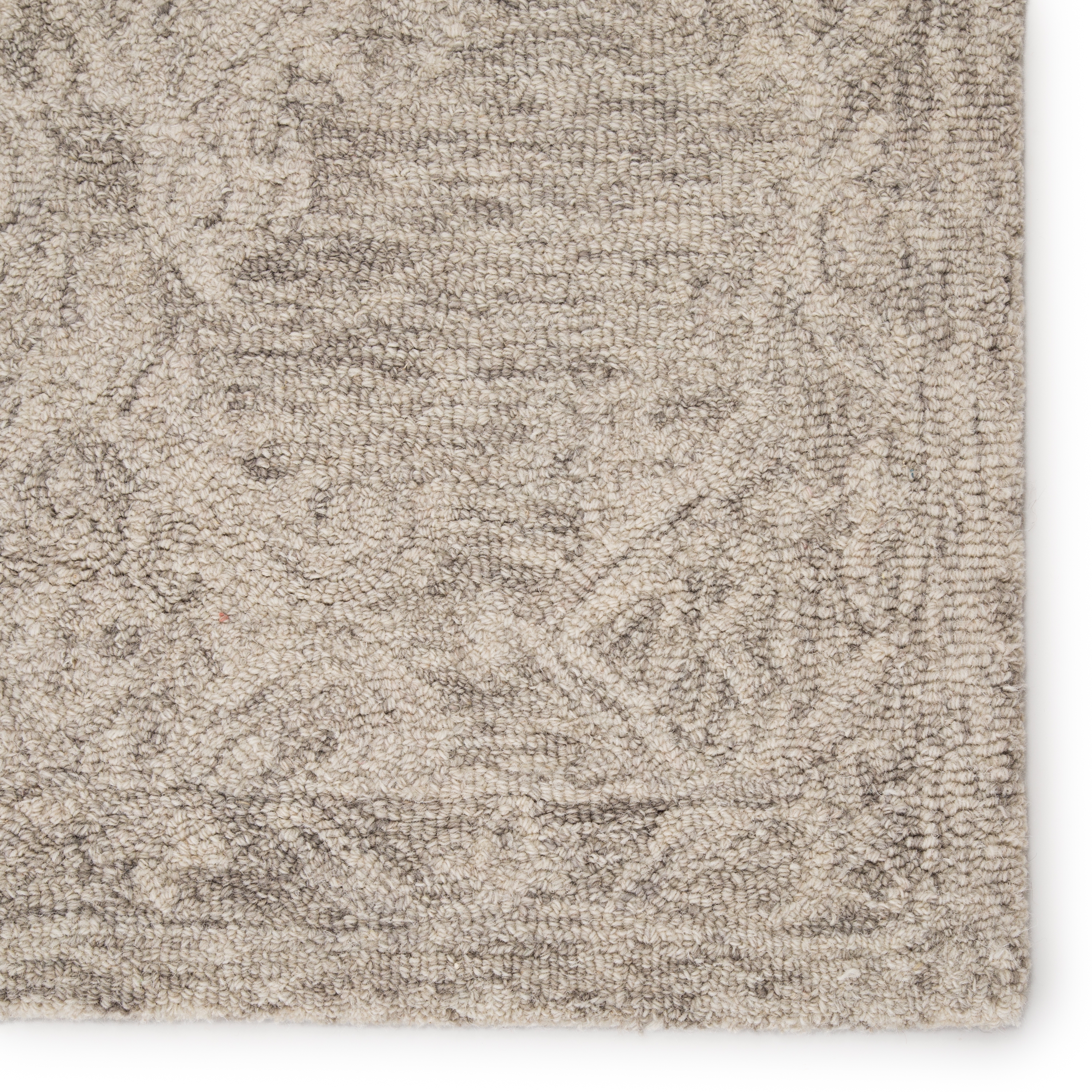 Corian Handmade Trellis Gray Area Rug (10'X14') - Image 3