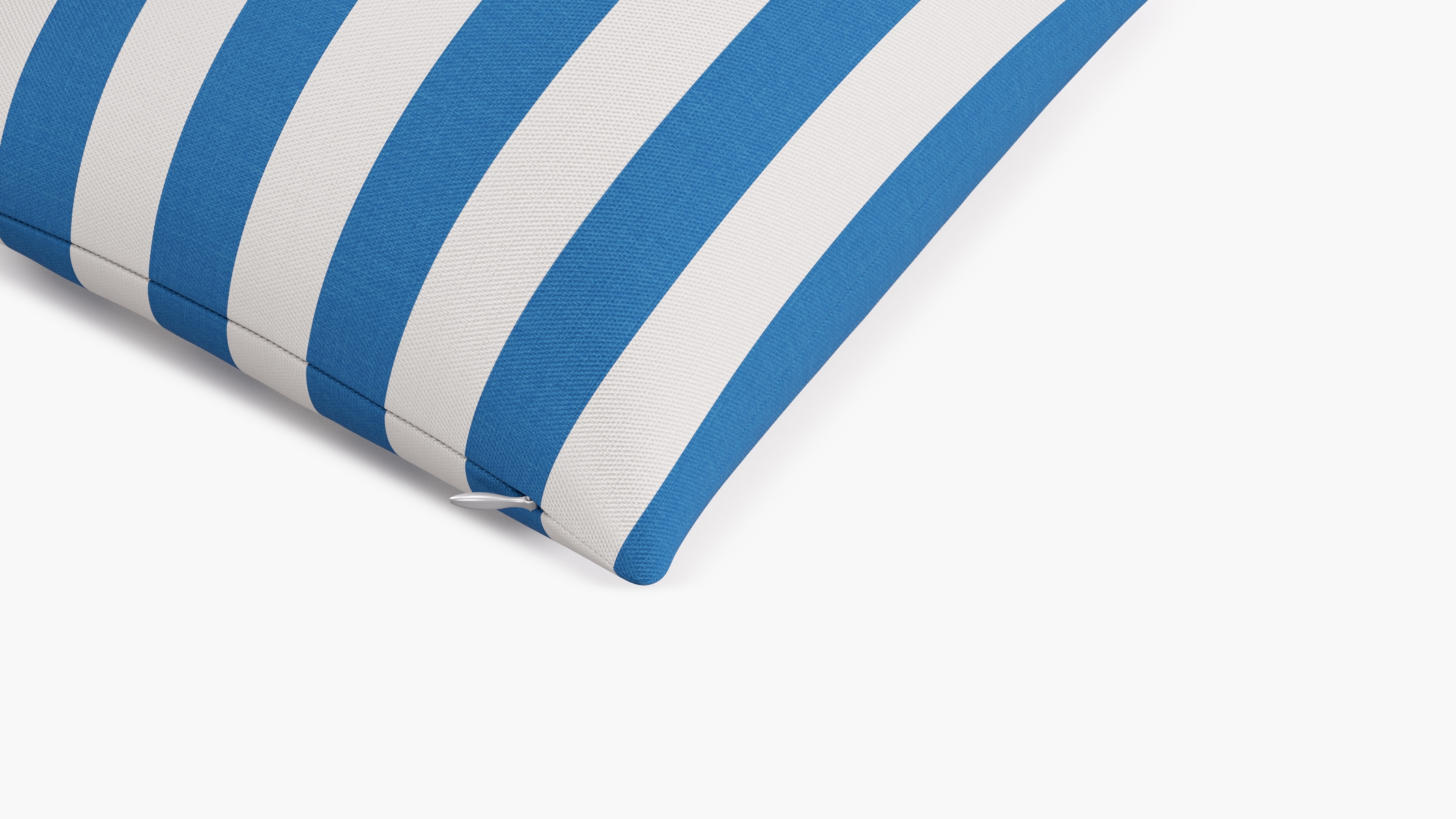 Throw Pillow 16", Cerulean Cabana Stripe, 16" x 16" - Image 1
