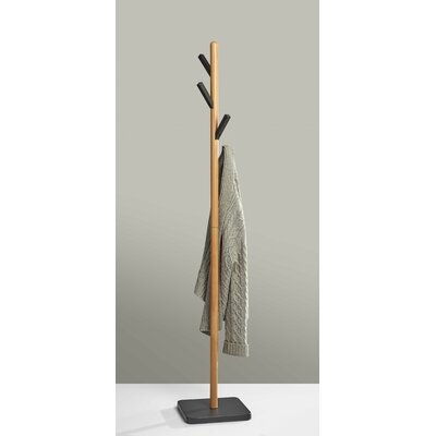 Neher Solid Wood 4 - Hook Freestanding Coat Rack - Image 0