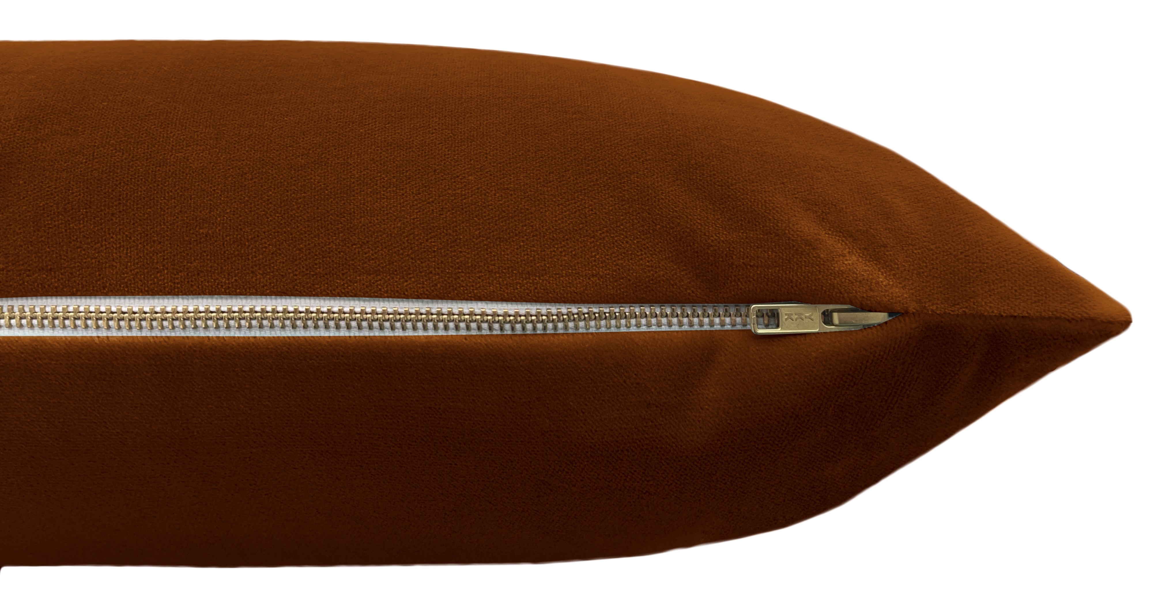 THE XL LUMBAR :: SOCIETY VELVET // COGNAC - 14" X 48" - Image 1