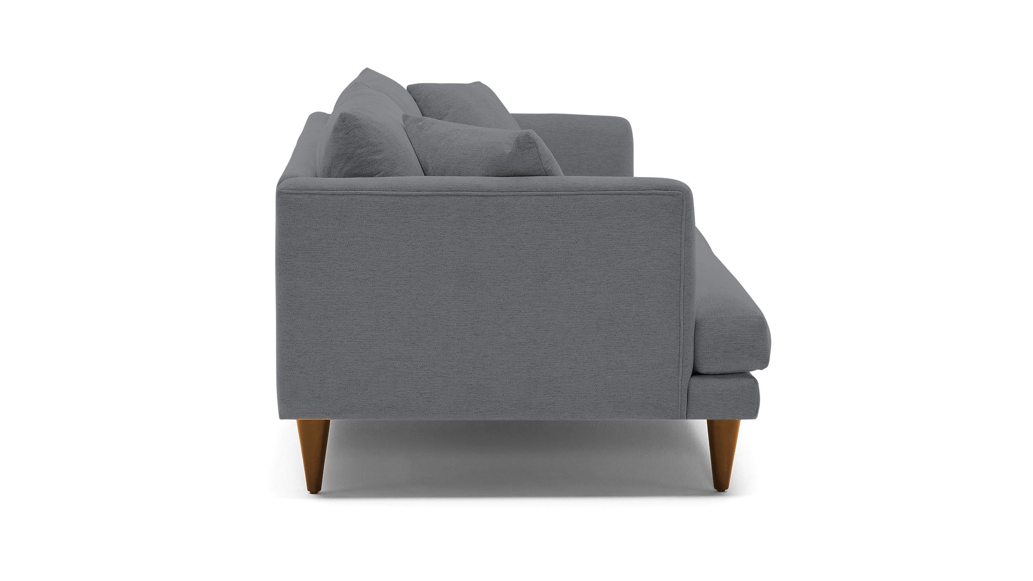 Gray Lewis Mid Century Modern Sofa - Essence Ash - Mocha - Cone - Image 2
