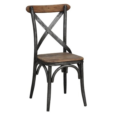 Abe Metal Cross Back Side Chair (Set of 2) - Image 0