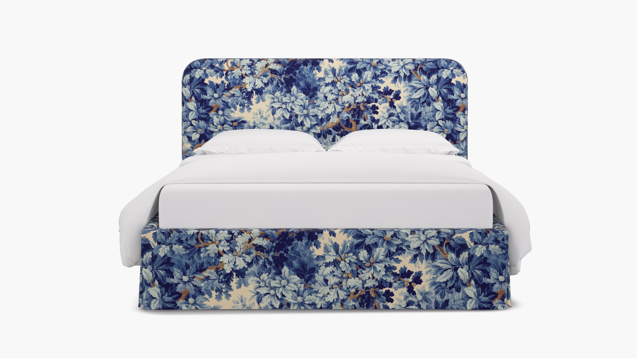 Skirted Platform Bed, Limoges Bois De Chene, Twin - Image 0