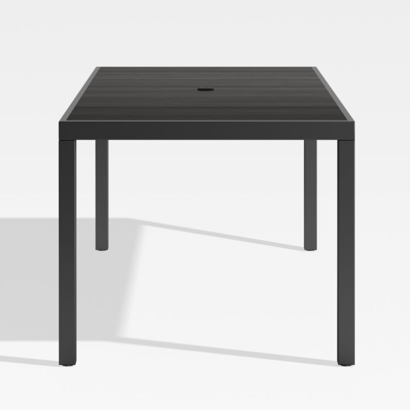 Alfresco 78" Black Rectangular Outdoor Dining Table - Image 3