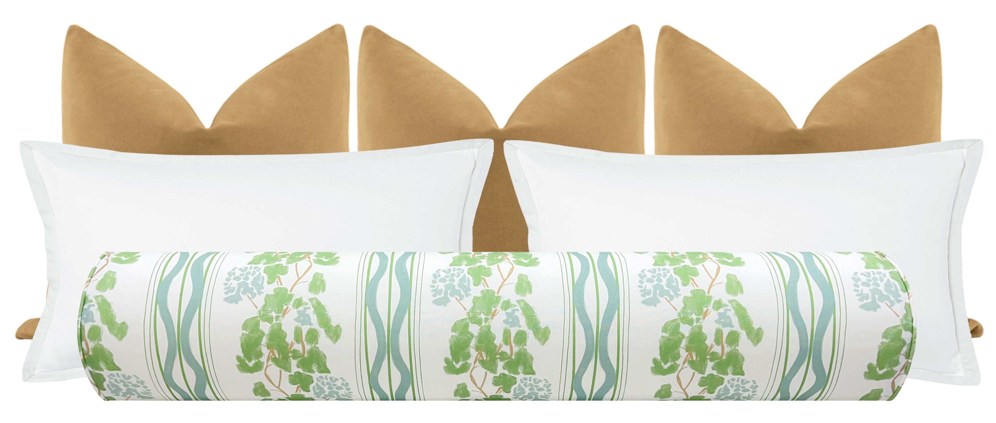 THE BOLSTER :: CLARA // SOFT GREEN | LULIE WALLACE - TWIN XL // 9" X 30" - Image 5
