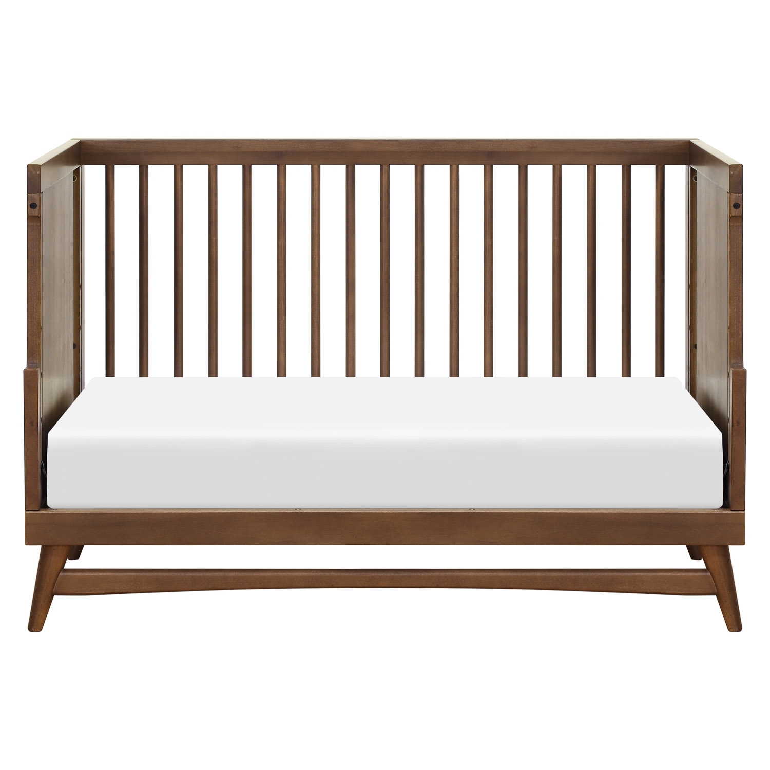 Babyletto Peggy Mid Century Modern Brown Wood Convertible Crib - Image 5